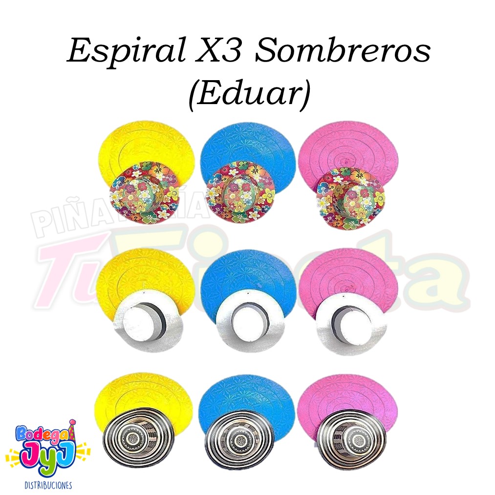 ESPIRAL X3 SOMBREROS EDUAR