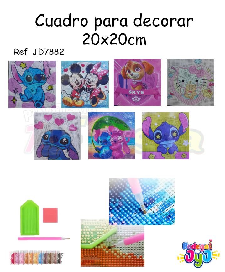 CUADRO PARA DECORAR 20 X 20 CM JD7882