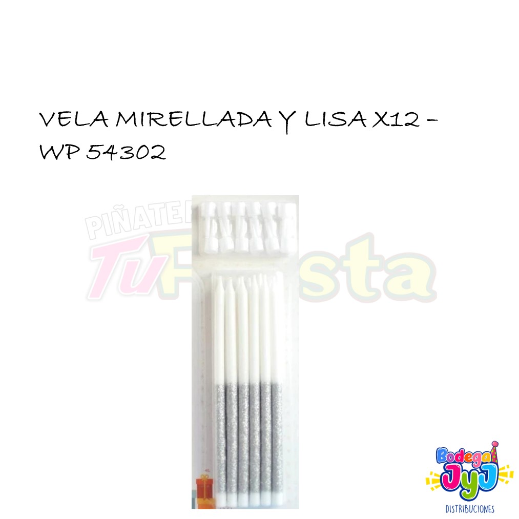 VELA MIRELLADA Y LISA X12 WP54302