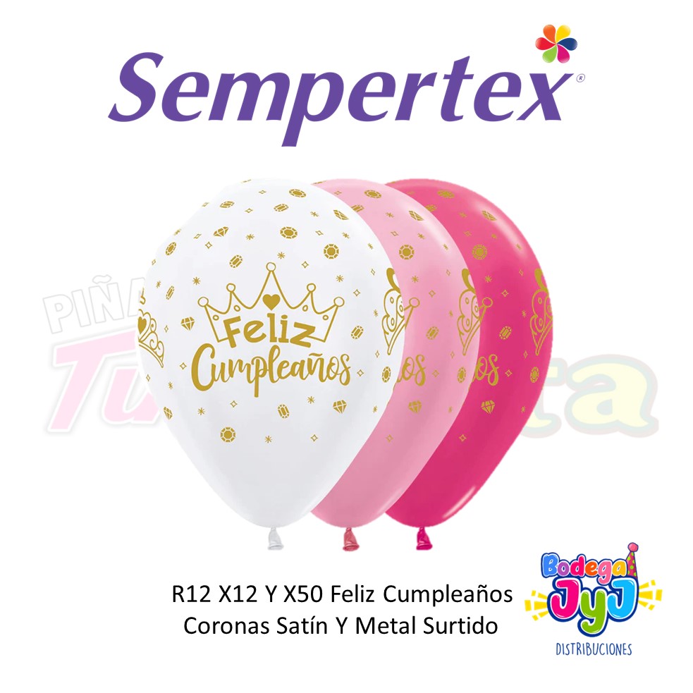 GLOBO INFINITY FC CORONAS SATIN Y METAL SEMPERTEX