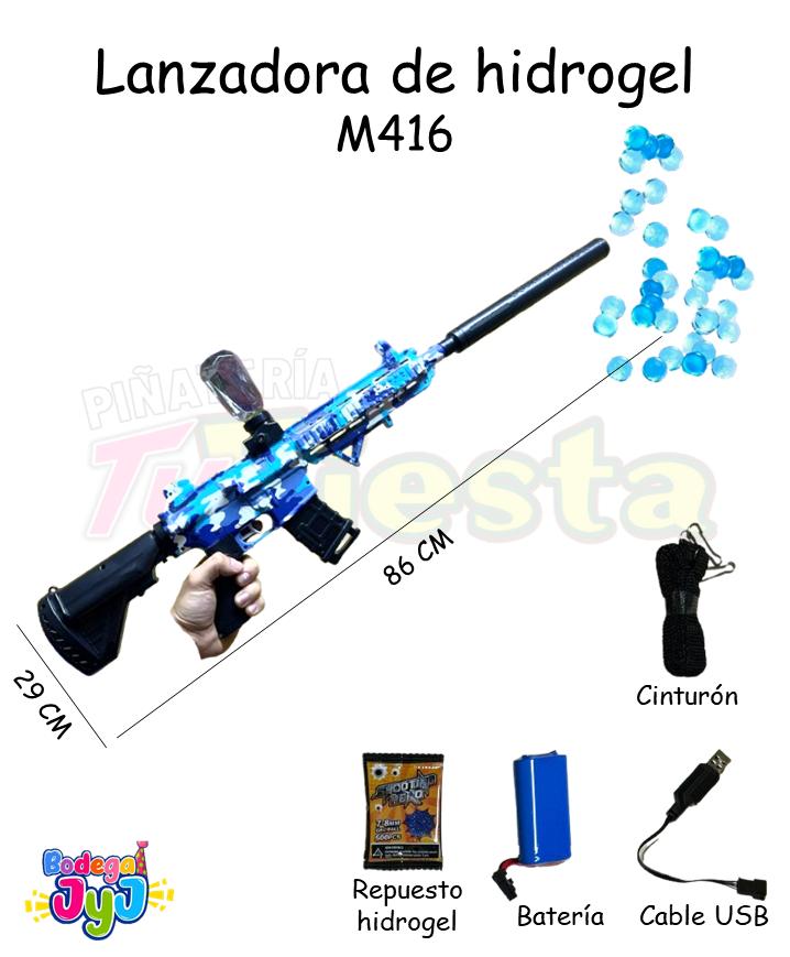 LANZADORA DE HIDROGEL M416