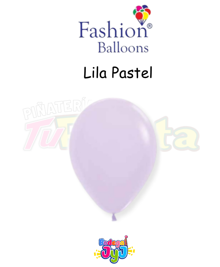 GLOBO LILA PASTEL FASHION BALLONS