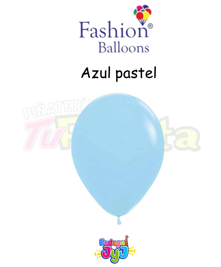 GLOBO AZUL PASTEL FASHION BALLONS