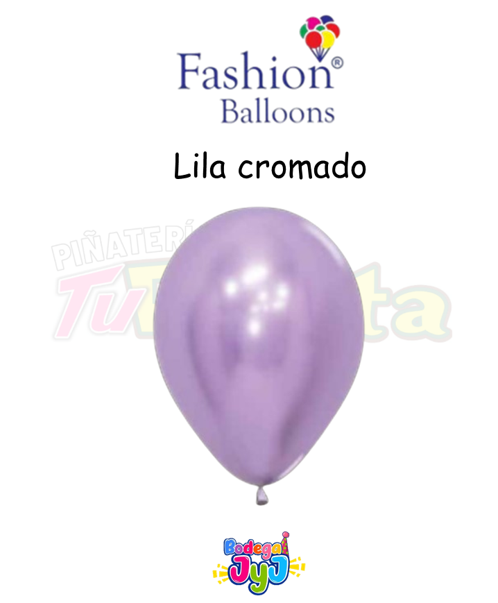 GLOBO LILA CROMADO FASHION BALLONS