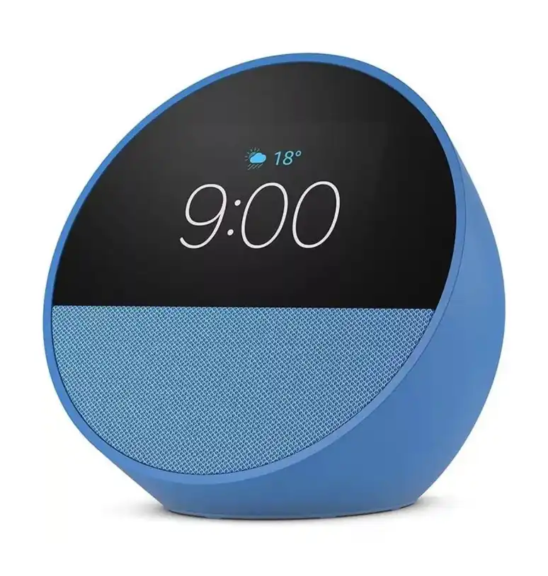 PARLANTE AMAZON ALEXA ECHO SPOT AZUL