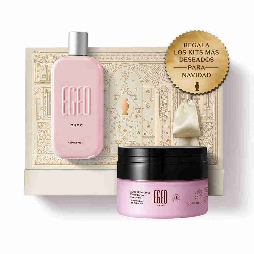 KIT EGEO CHOC - Perfume + Crema Hidratante Corporal Suflé