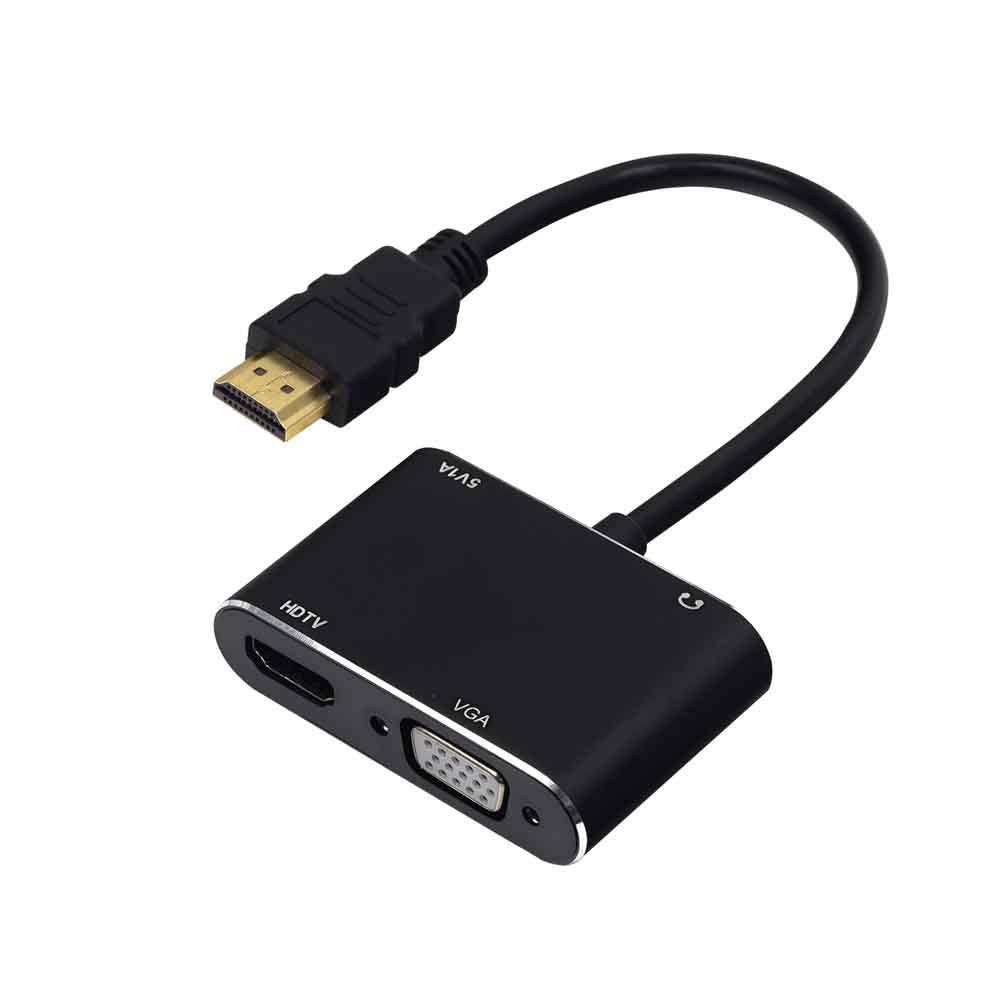 CABLE ADAPTADOR HDMI A HDMI+VGA