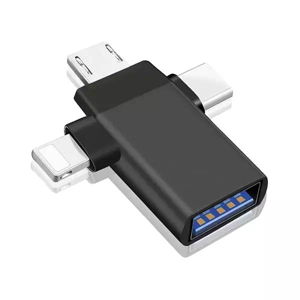 Adaptador 3 En 1 Otg 