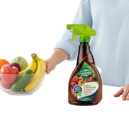 Limpiador Y Desinfectante para Frutas y Verduras 500ml BINNER