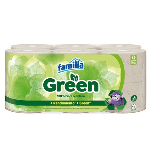 Papel Higiénico Familia Green x12 Rollos