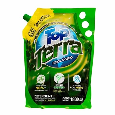 Detergente líquido TOP TERRA ecológico 1800 ml