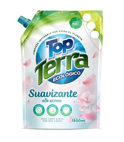 Suavizante TOP TERRA eco activo  X 1500 ml