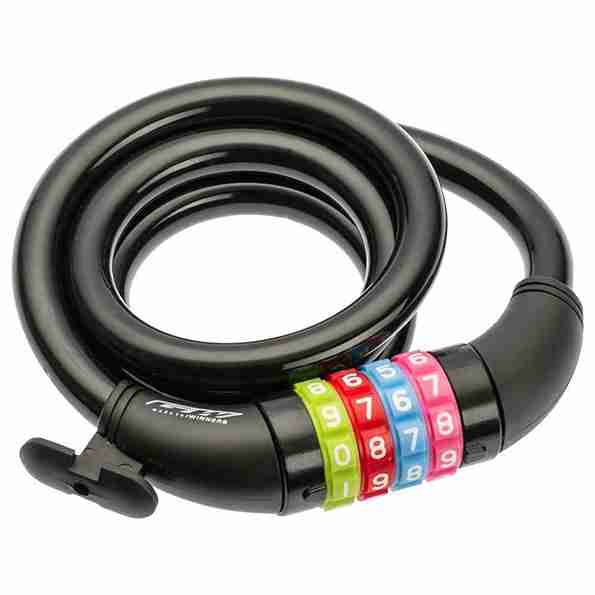 CANDADO DE CABLE ESPIRAL DE CLAVE 12X100 (T1)